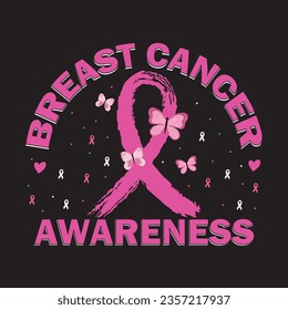 breast cancer awareness t shirt design graphic