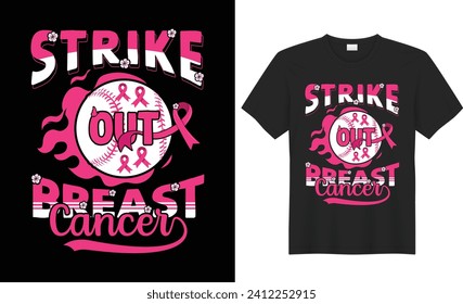 Breast Cancer Awareness t shirt Design vector. Retro vintage Breast Cancer t shirt design Illustration quote, pink ribbon t shirt, October Breast Cancer Vector. Ready For print,mug,sticker,banner, tee