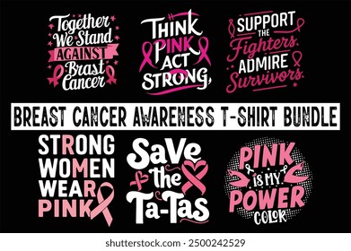 Breast Cancer Awareness t shirt design Bundle.  Breast Cancer Awareness t shirt bundle.  Breast Cancer Awareness t shirt .