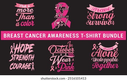 Breast Cancer Awareness t shirt design Bundle. Breast Cancer Awareness t shirt bundle. Breast Cancer Awareness t shirt .