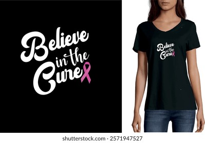 Breast Cancer awareness T -shirt design