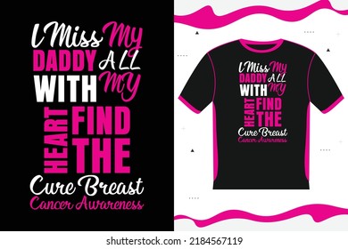 breast cancer awareness t-shirt design lettering design