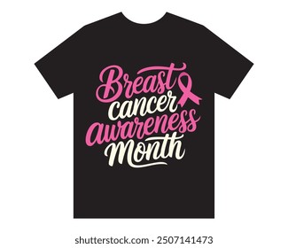 Breast cancer awareness t-shirt design