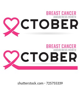 Breast Cancer Awareness Vector Background For Banner, Poster, Flyer