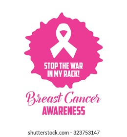 Breast Cancer Awareness Vector Template 