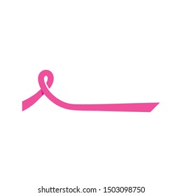 Breast Cancer Awareness,ribbon Logo Vector Template