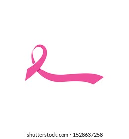 Breast cancer awareness,ribbon logo vector template