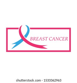 Breast cancer awareness,ribbon logo vector template