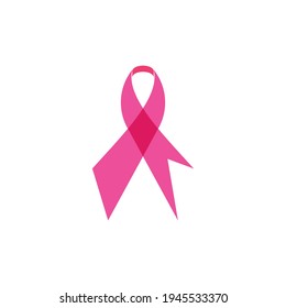 Breast cancer awareness,ribbon logo vector template