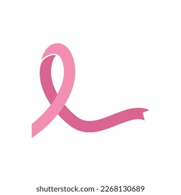 Breast cancer awareness,ribbon logo vector template