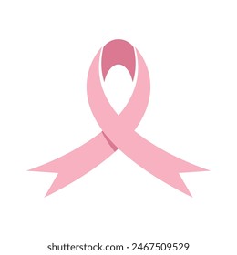 Conciencia del cáncer de mama, Plantilla de Vector con logotipo de cinta