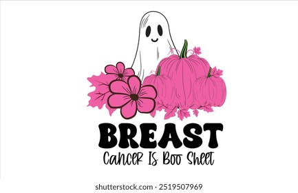 Brustkrebs ist Boo Sheet PNG T-Shirt Design