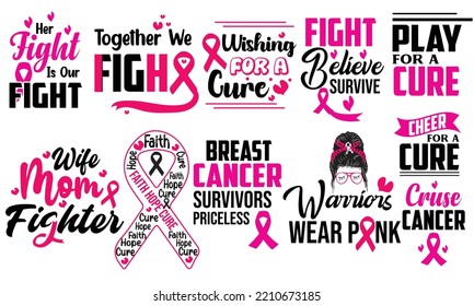 Breast Cancer Bundle. You will get 300ppi. svg