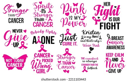 Breast Cancer Bundle. You will eps file with 300ppi svg