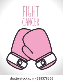 Breast cancer campaign graphic design, vector illustration eps10