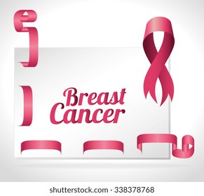 Breast cancer campaign graphic design, vector illustration eps10