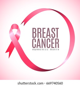 Breast cancer campaign graphic design, Vector illustration