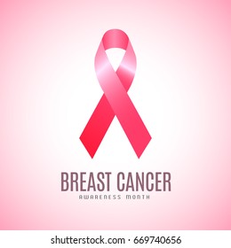 Breast cancer campaign graphic design, Vector illustration