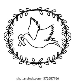 Breast cancer campaign icon vector illustration graphic design