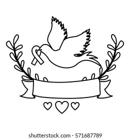 Breast cancer campaign icon vector illustration graphic design