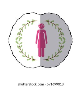 Breast cancer campaign icon vector illustration graphic design