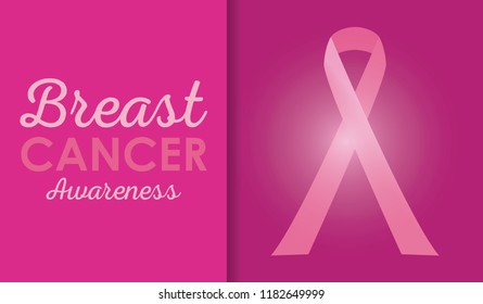 Breast Cancer Campaign Poster Stock Vector (Royalty Free) 1182649999 ...