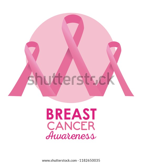 Breast Cancer Campaign Poster Stock Vector Royalty Free 1182650035