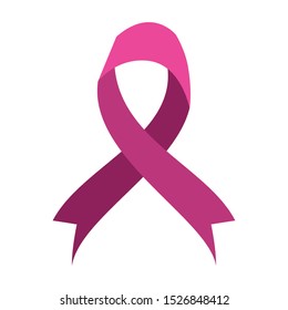 breast cancer campaign ribbon icon vector illustration design