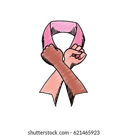 Breast cancer campaign symbol