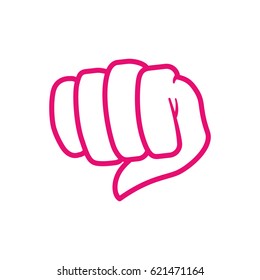 Breast cancer campaign symbol