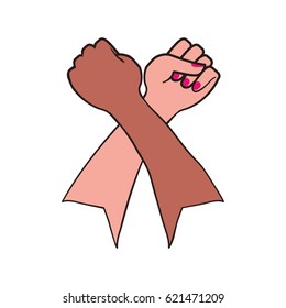 Breast cancer campaign symbol