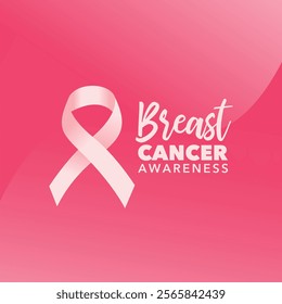 Breast Cancer Card vector drawing