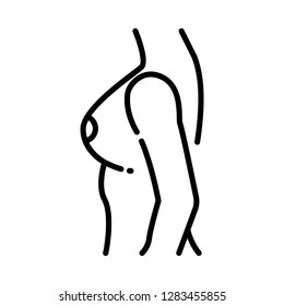Breast cancer care icon. Single high quality breast cancer care related icon. Isolated breast cancer care symbols in white background. Graphic icons element
