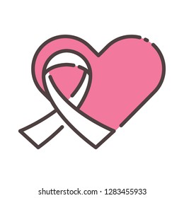 Breast cancer care icon. Single high quality breast cancer care related icon. Isolated breast cancer care symbols in white background. Graphic icons element
