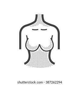 breast cancer check, woman body