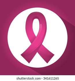 Breast Cancer concept with fight icons design, vector illustration 10 eps graphic.