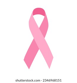 signo del día del cáncer de mama ilustración de la cinta rosa