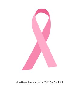 breast cancer day sign pink ribbon illustration