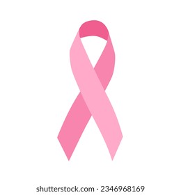 breast cancer day sign pink ribbon illustration