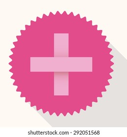 Breast cancer design over white background, vector illustration