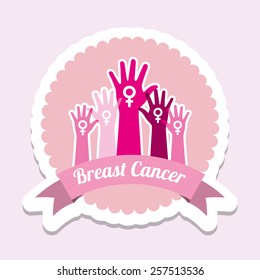 breast cancer design, vector illustration eps10 graphic 