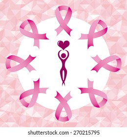 Breast Cancer Design, Vector Illustration Eps10 Graphic 