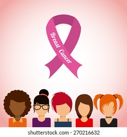 Breast Cancer Design, Vector Illustration Eps10 Graphic 