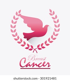 Breast cancer design, vector illustration eps 10.