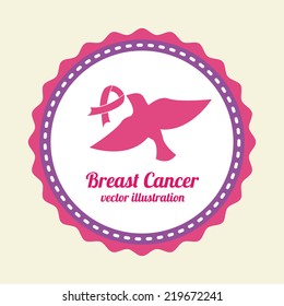 breast cancer graphic design , vector illustration