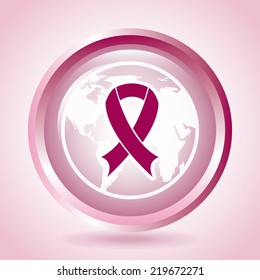 breast cancer graphic design , vector illustration