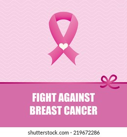 breast cancer graphic design , vector illustration
