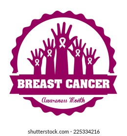 breast cancer graphic design , vector illustration