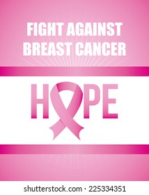 breast cancer graphic design , vector illustration