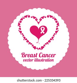 breast cancer graphic design , vector illustration